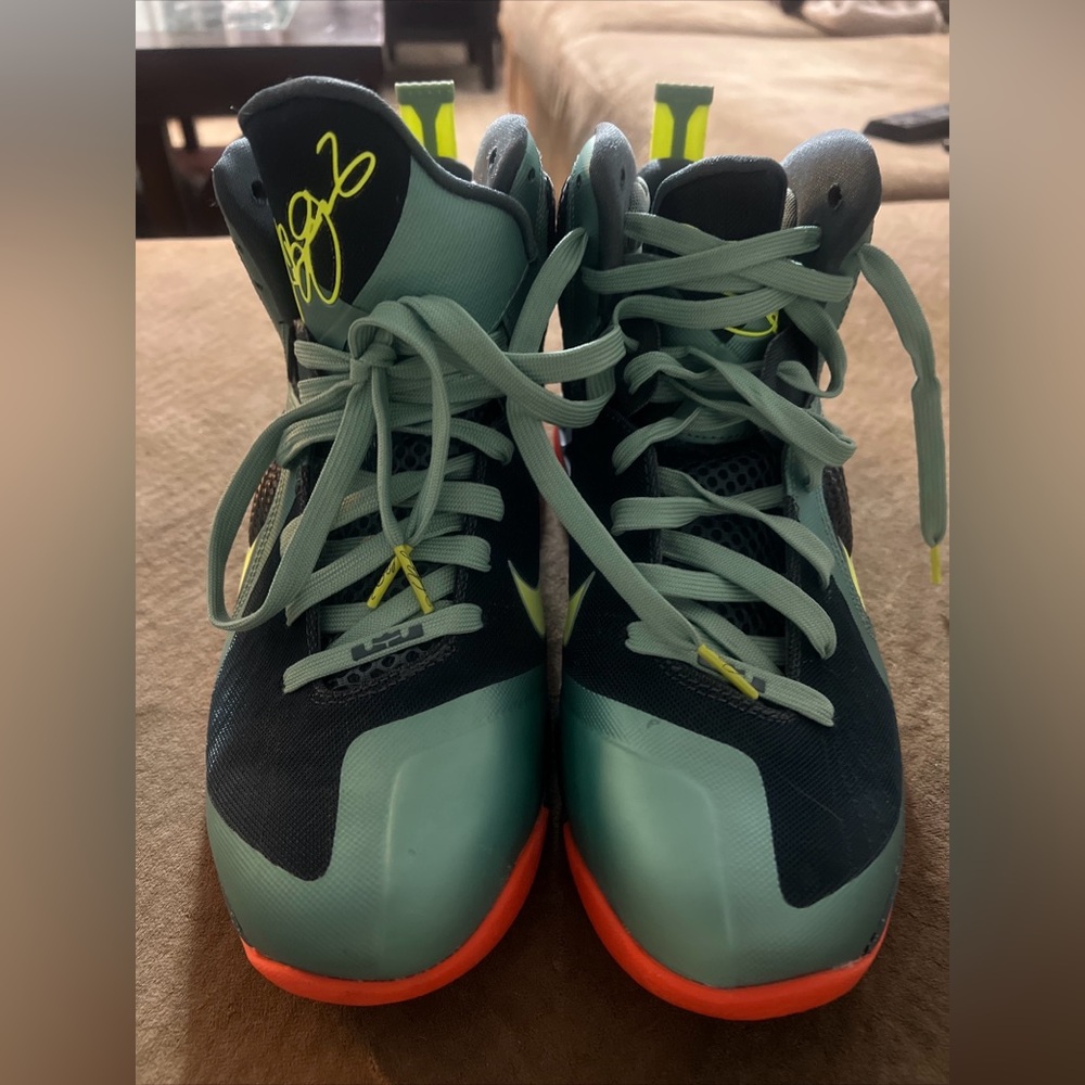 Nike LeBron 9 sneaker in the Cannon colorway With a style code of 469764-004
